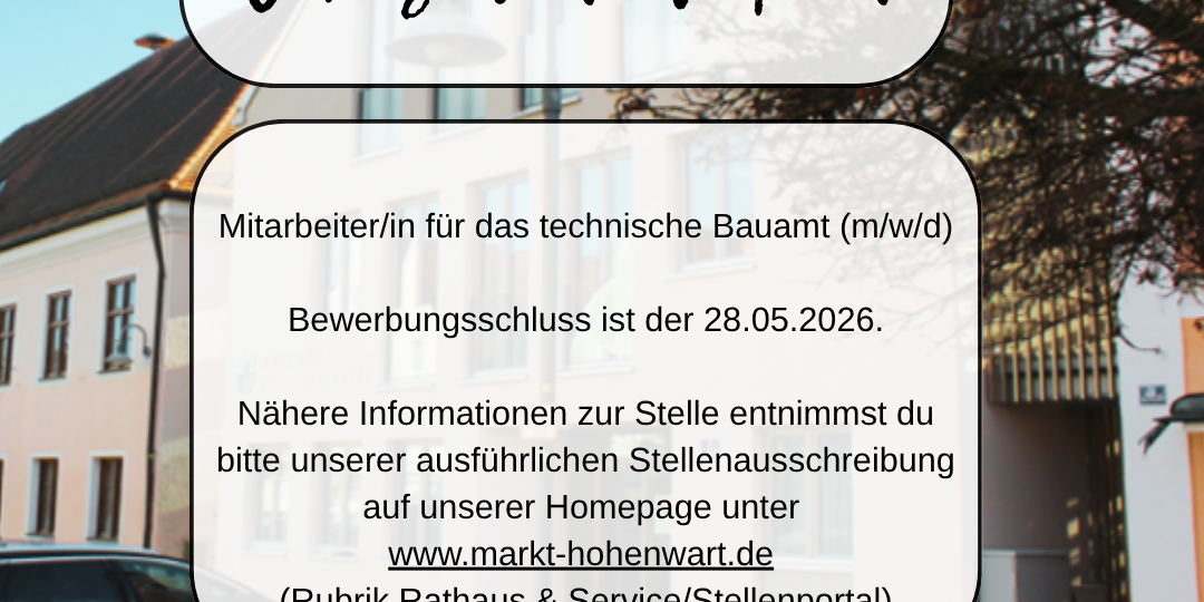 20260508 Ausschreibung Bauamt