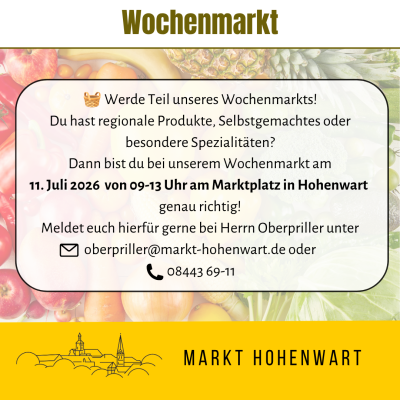 Wochenmarkt 11. Juli