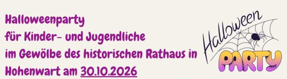 Halloweenparty für Kinder und Jugendliche