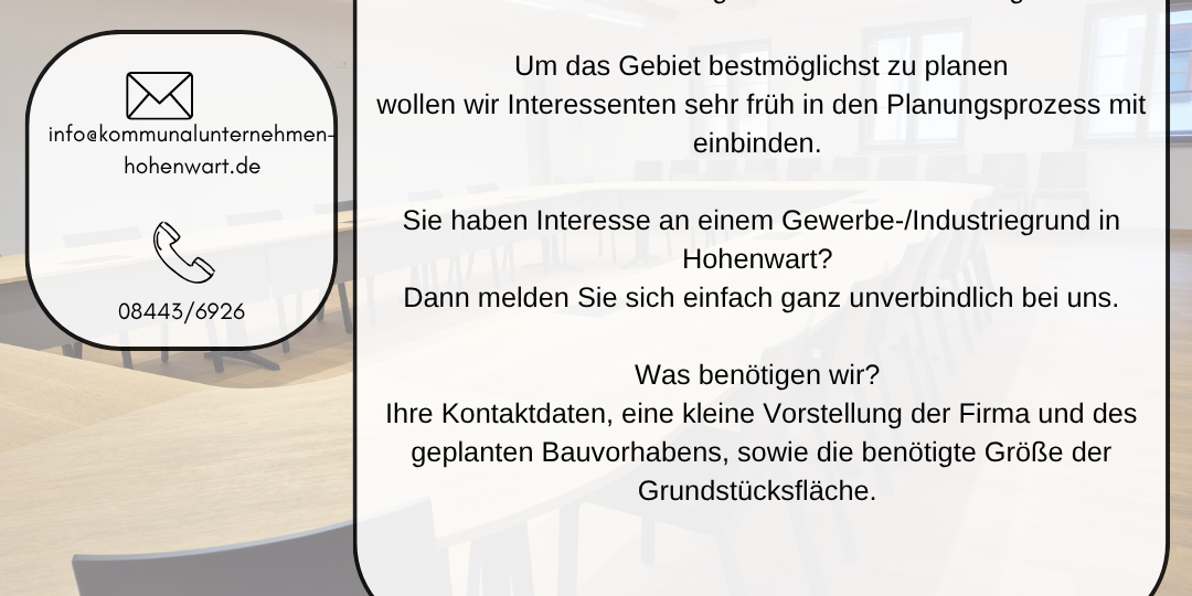 20261002 Gewerbegebiet Aufruf