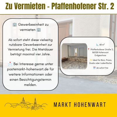 20261019 Vermietung PAF 2 Aushang
